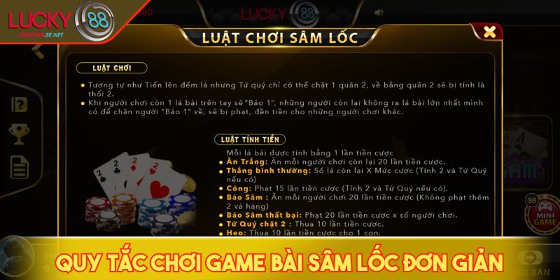 Quy tắc chơi game bài Sâm Lốc đơn giản